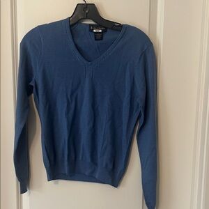 Brooks Brothers Men's V-Neck Sweater in Blue